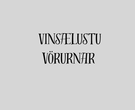 Vinsælustu vörurnar